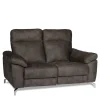 Braunes 2er Sofa mit Relaxfunktion - Extrados