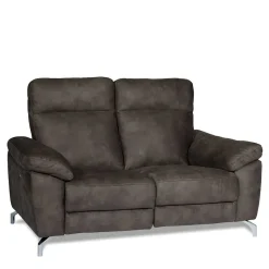 Braunes 2er Sofa mit Relaxfunktion - Extrados