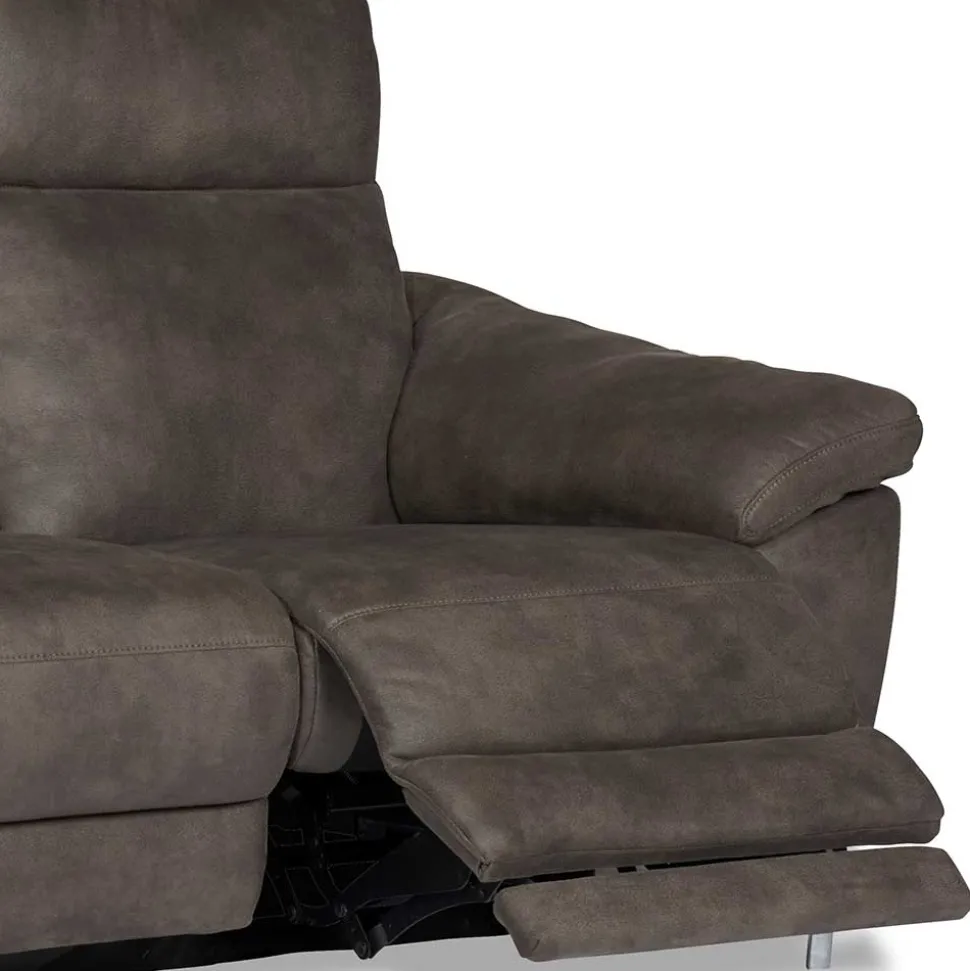 Braunes 2er Sofa mit Relaxfunktion - Extrados