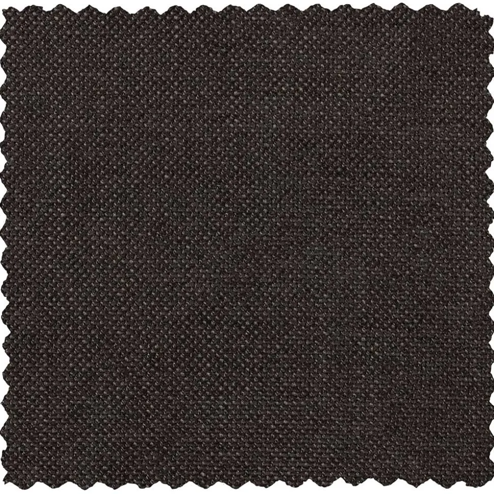 Braunes Wohnzimmersofa in L-Form aus Webstoff - Bravassa