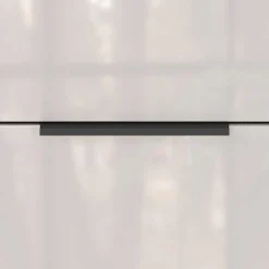 Breite Hochkommode in Hellgrau - Aquara