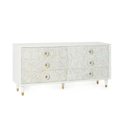 Breite Kommode mit sechs Schubladen - Triboot