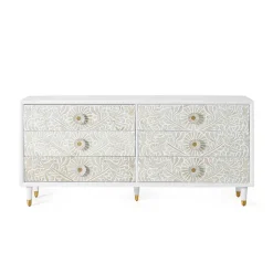 Breite Kommode mit sechs Schubladen - Triboot