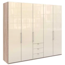 Breiter Kleiderschrank mit 2 Falttüren - Rativian