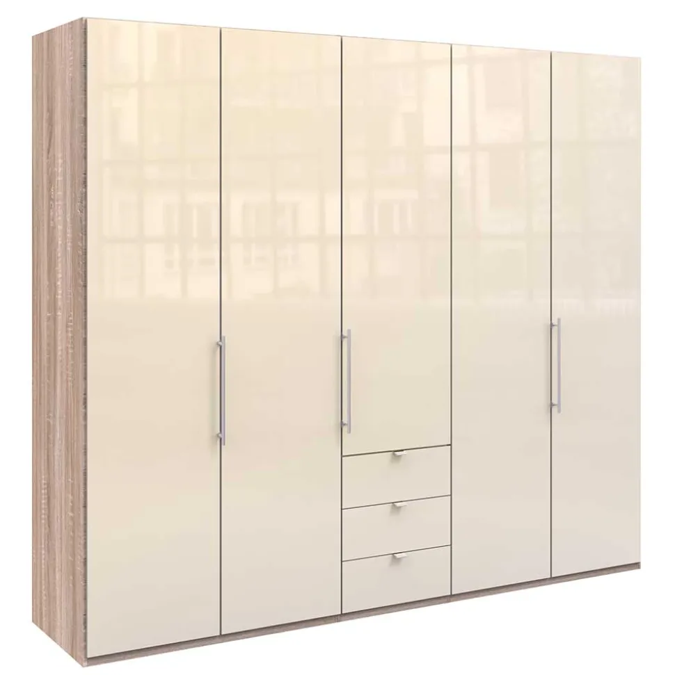 Breiter Kleiderschrank mit 2 Falttüren - Rativian