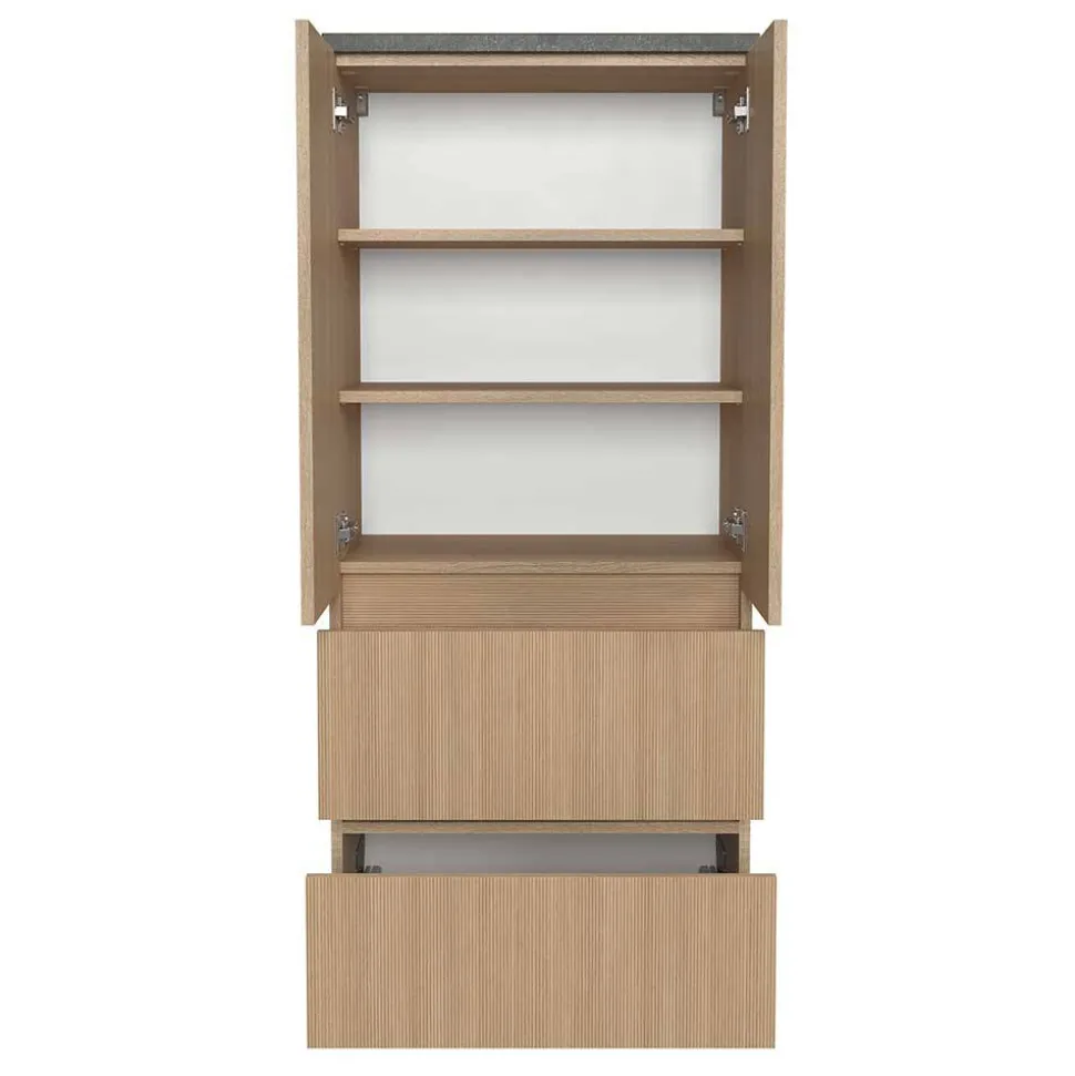 Breiter Midi-Schrank fürs Badezimmer - Leitha