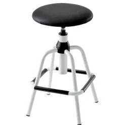 Büro Arbeitshocker in Schwarz Weiß - Loho