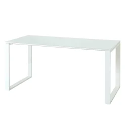 Büro Arbeitstisch in Weiß mit Glas - Fidania