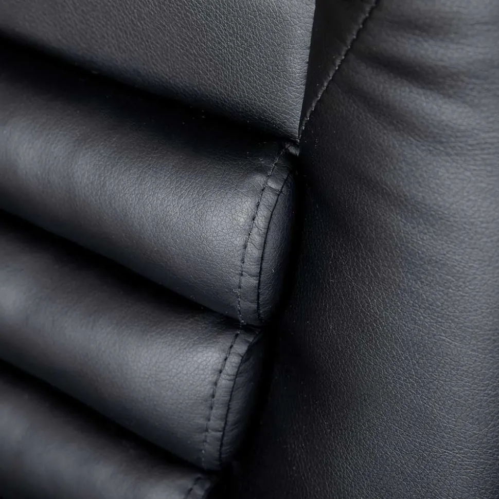 Büro Drehsessel aus Kunstleder in Schwarz - Emsa