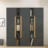 Büro Schrank- und Regalwand Set - Ahilav (fünfteilig)