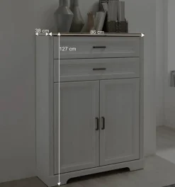 Büro Schränke Set - Landhaus - Mehady (dreiteilig)