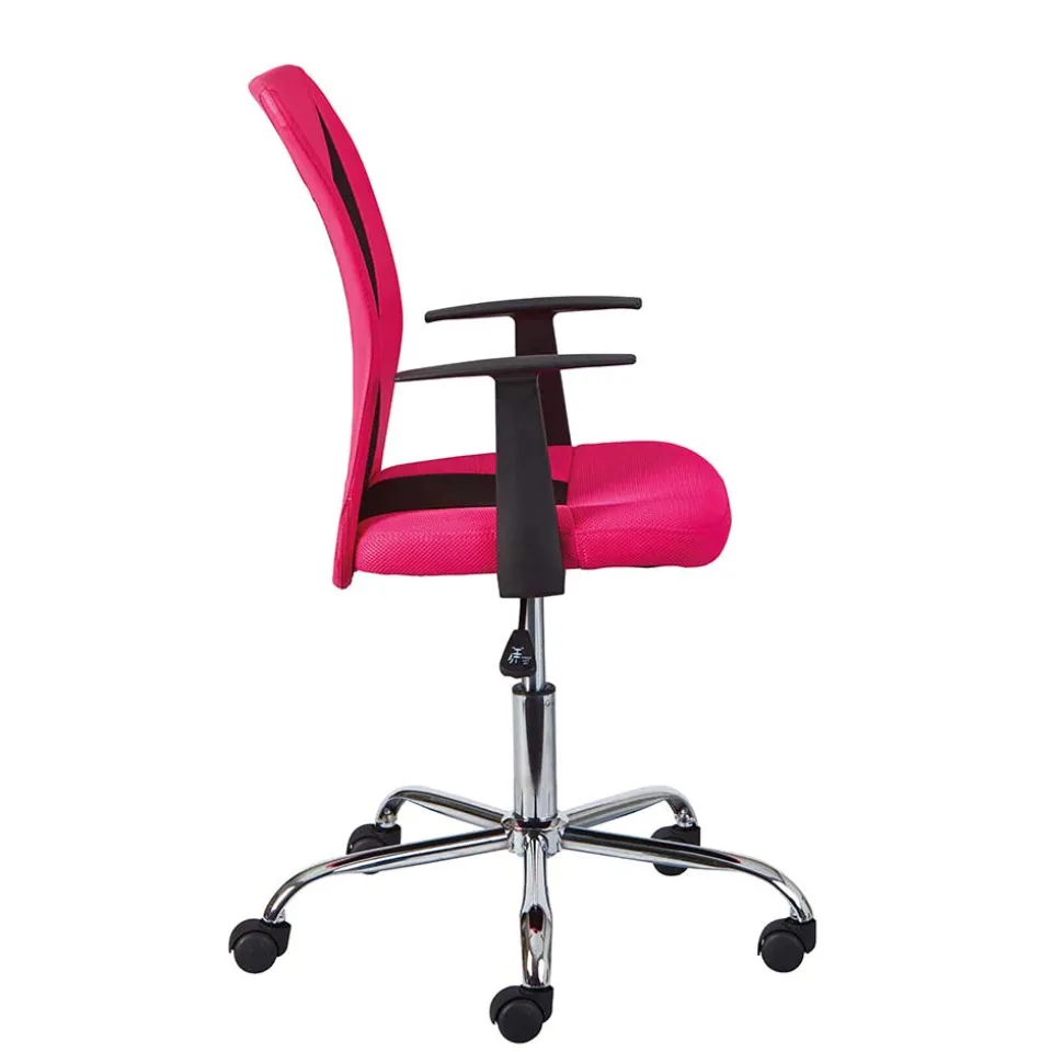 Bürodrehstuhl in Pink & Schwarz - Catama
