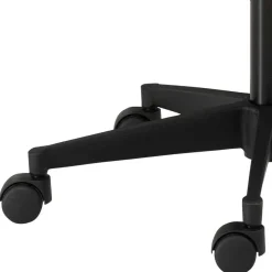 Bürohocker mit Lehne in Dunkelblau & Schwarz - Kanellas