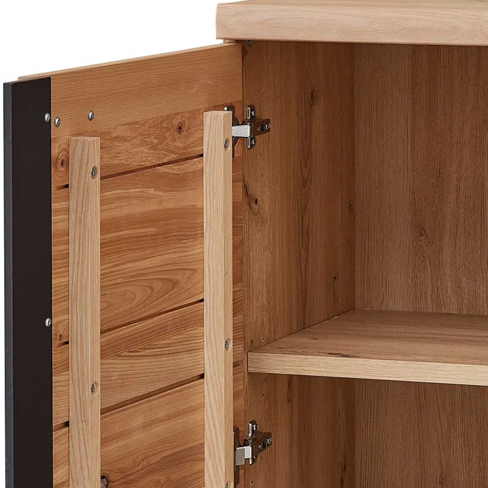 Büromöbel Kombination teilmassiv - Emly (sechsteilig)