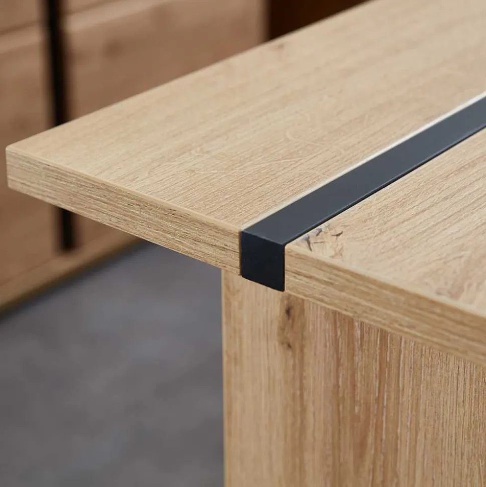 Büromöbel Kombination teilmassiv - Emly (sechsteilig)