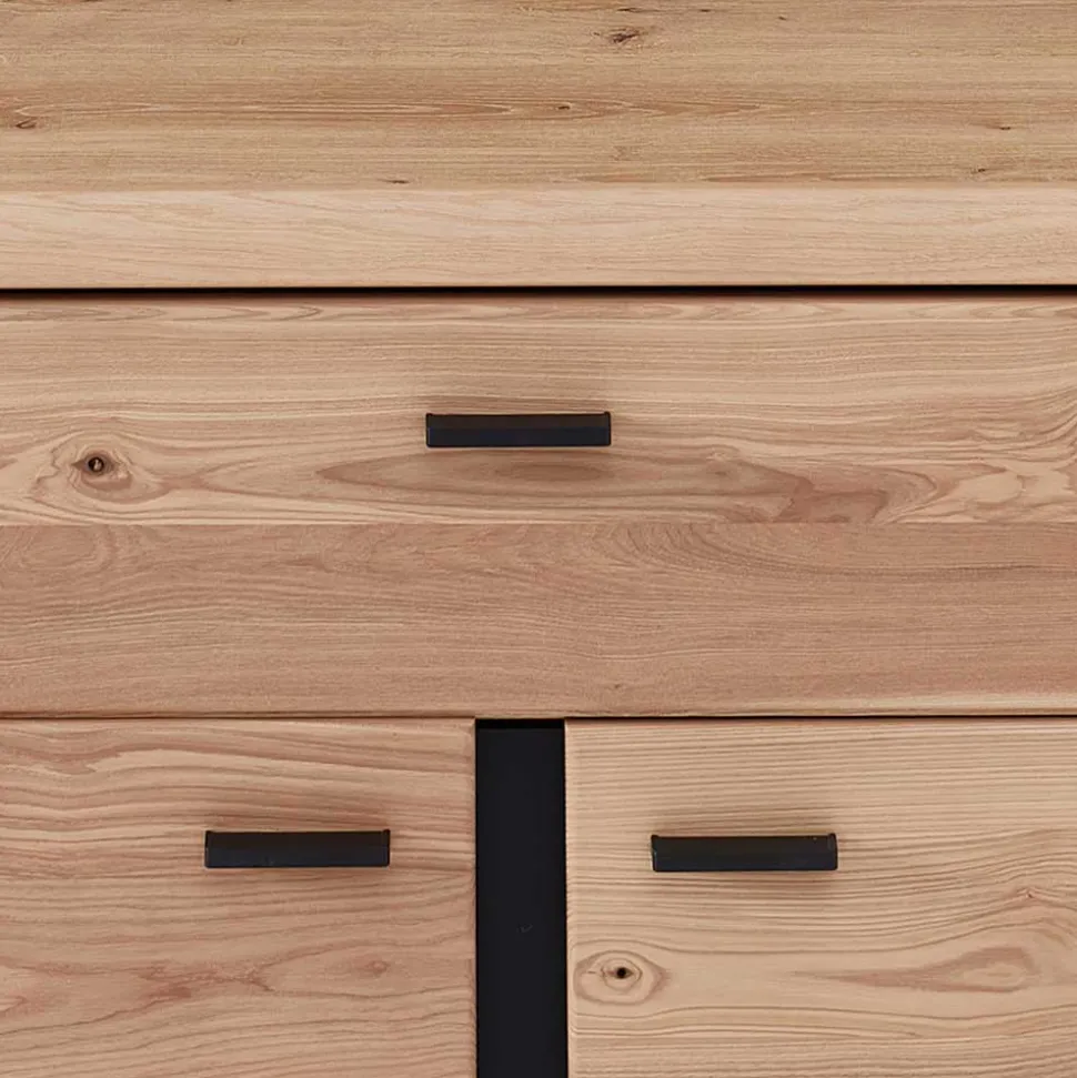 Büromöbel Kombination teilmassiv - Emly (sechsteilig)