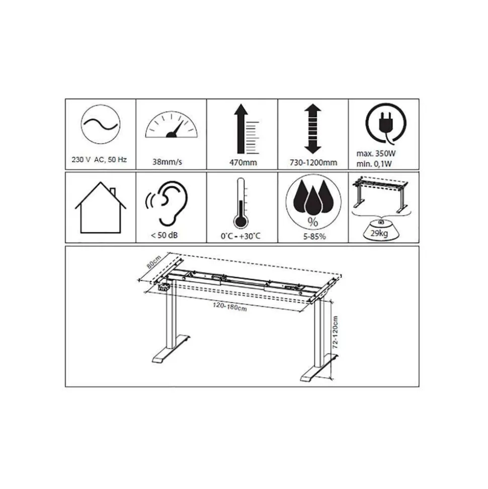 Büromöbel Set in Dunkelgrau - Tila (vierteilig)