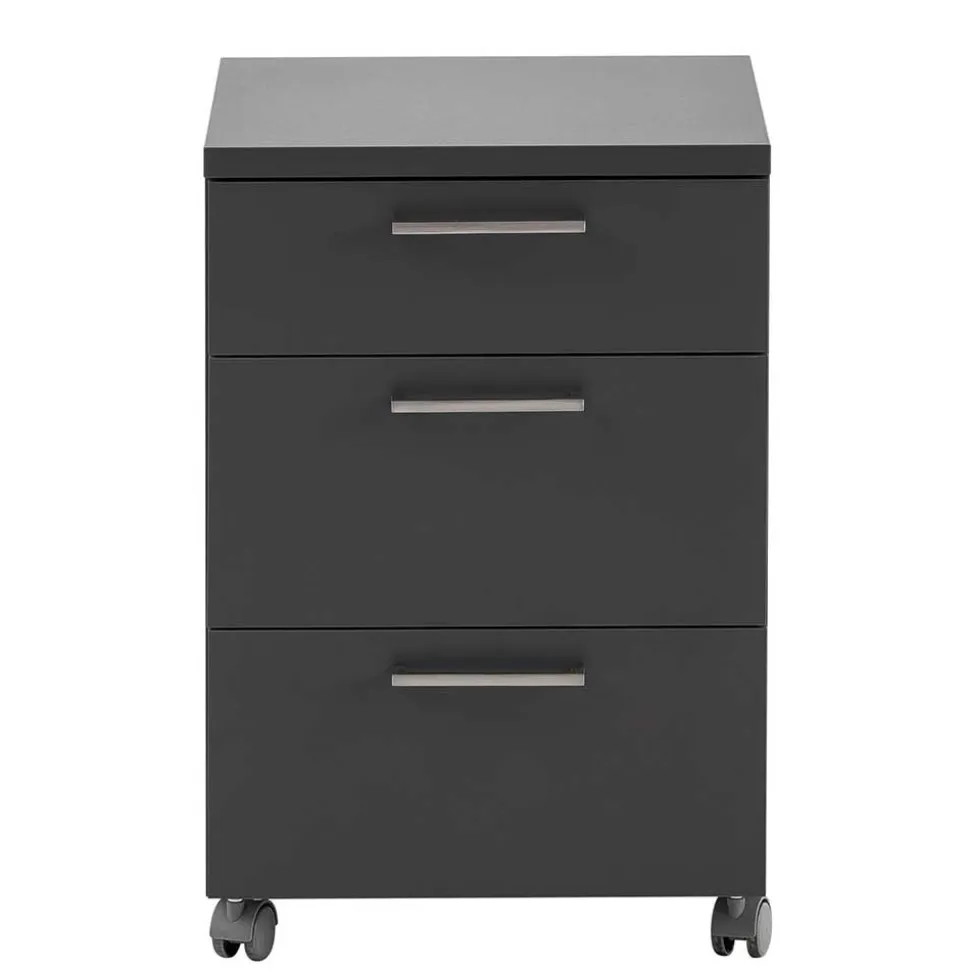 Bürorollcontainer auf weichen Kunststoffrollen - Loshos