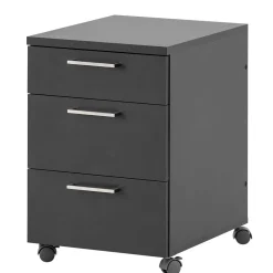 Bürorollcontainer auf weichen Kunststoffrollen - Loshos