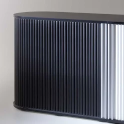 Büroschrank Ilatada in Schwarz