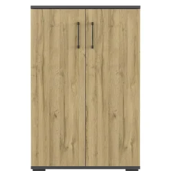 Büroschrank in Wildeiche NB & Dunkelgrau - Disgano I