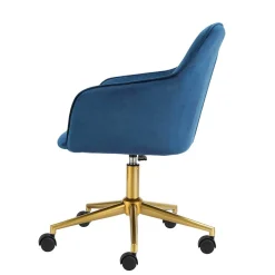 Bürostuhl in Blau mit Gold - Continento