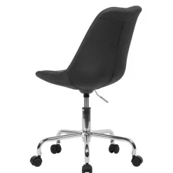 Bürostuhl in Schwarz & Chrom - Durioso