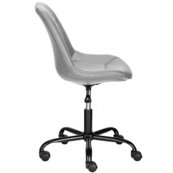 Bürostuhl mit Schalensitz in Grau Kunstleder - Formation