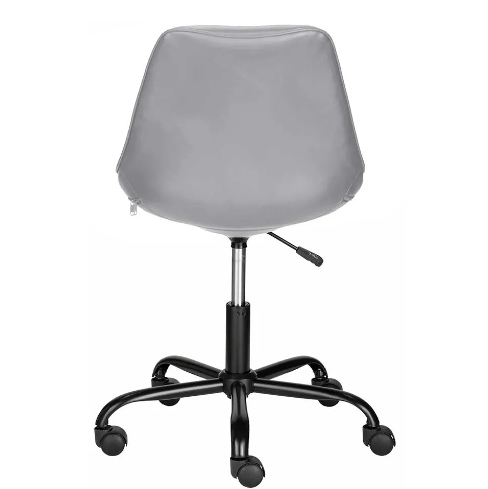 Bürostuhl mit Schalensitz in Grau Kunstleder - Formation