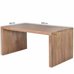 Bürotisch Drolivio aus Akazienholz