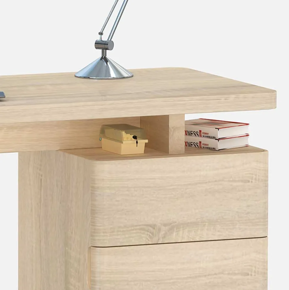 Bürotisch Lilina in Eiche Sonoma