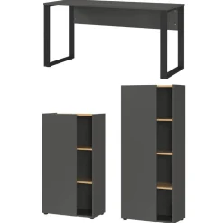Bürotisch und Schränke Set - Casai (dreiteilig)