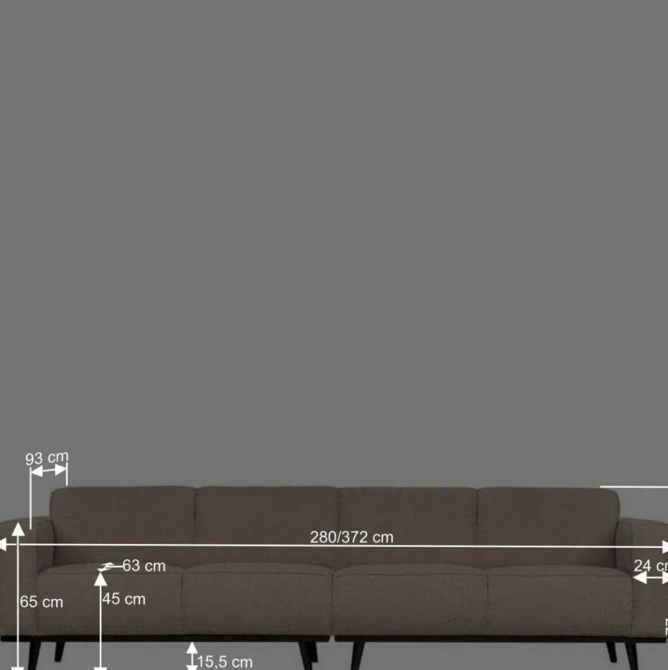 Buklee Wohnzimmercouch in Bernstein - Benicyo