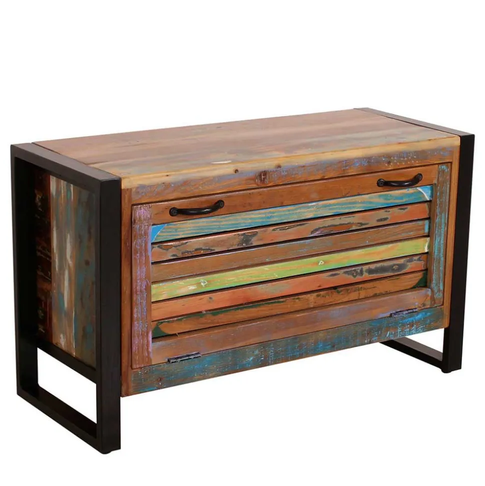 Bunte Flurmöbel im Shabby Chic - Vosbadus (vierteilig)