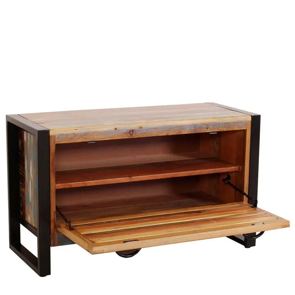 Bunte Flurmöbel im Shabby Chic - Vosbadus (vierteilig)