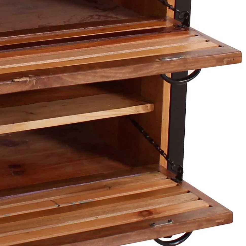 Bunte Flurmöbel im Shabby Chic - Vosbadus (vierteilig)