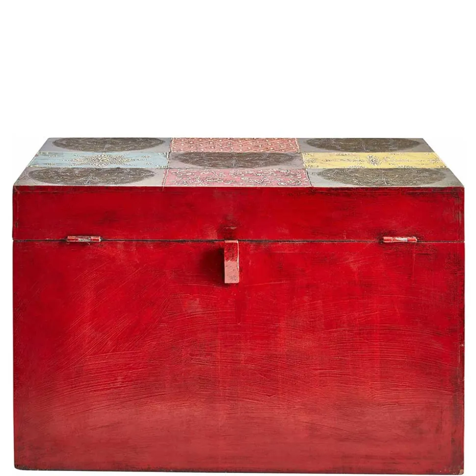Bunte Holztruhe im Orientalischen Stil - Lilano