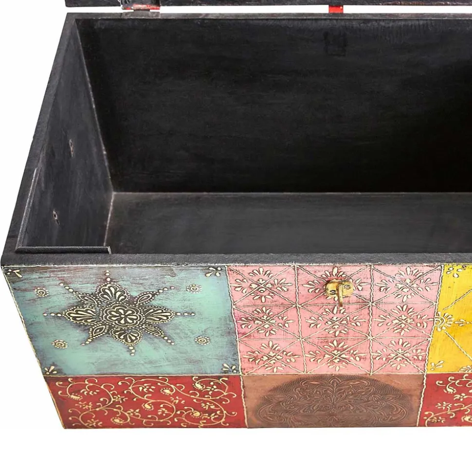 Bunte Holztruhe im Orientalischen Stil - Lilano