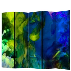 Bunter Paravent aus fünf Elementen - Brozana