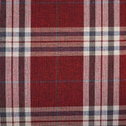 Chaiselongue mit Karostoff in Rot - Lyatea