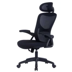 Chefsessel mit Kopfstütze in Schwarz - Geritts