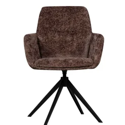 Chenille Armlehnenstühle mit Drehgestell - Abruzzia