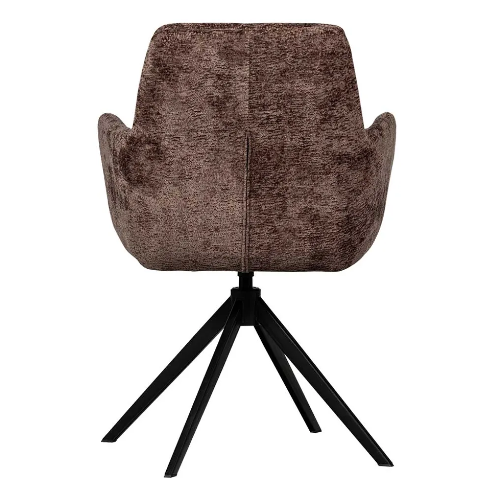 Chenille Armlehnenstühle mit Drehgestell - Abruzzia