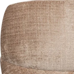 Chenille Drehsessel in Beige - Anvica