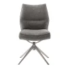 Chenille Esszimmerstuhl um 360 Grad drehbar - Padira (2er Set)