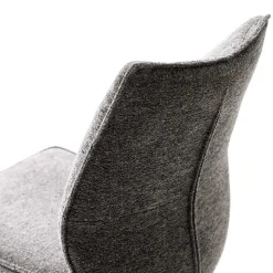 Chenille Esszimmerstuhl um 360 Grad drehbar - Padira (2er Set)