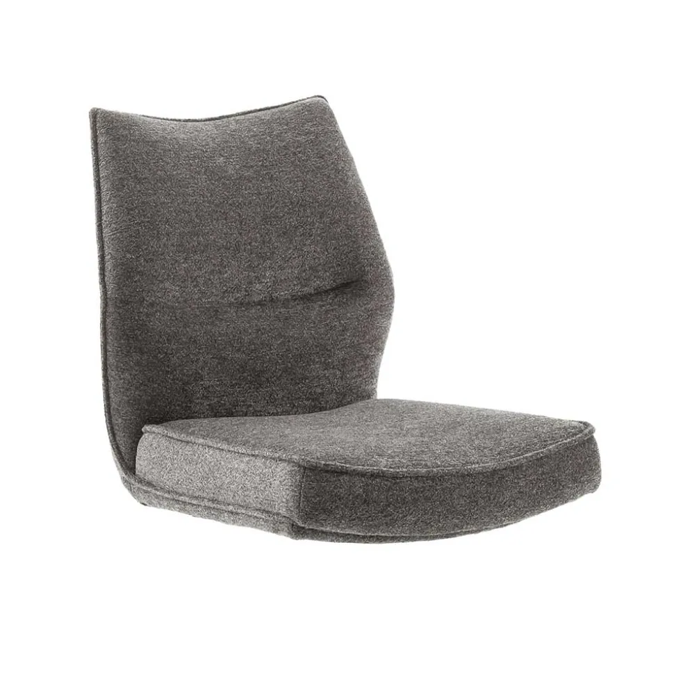 Chenille Esszimmerstuhl um 360 Grad drehbar - Padira (2er Set)