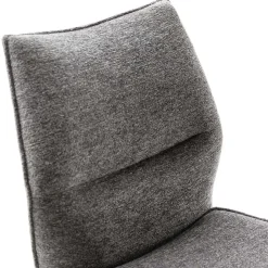 Chenille Esszimmerstuhl um 360 Grad drehbar - Padira (2er Set)