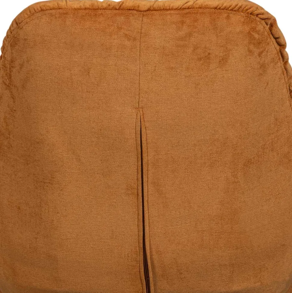 Chenille Relaxsessel in Ocker - Zinatella (zweiteilig)