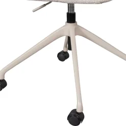 Chenille Schreibtischstuhl in Taupe - Vorius